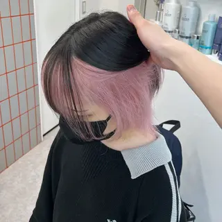 ミディアム カラー Je suis heureuse Miel所属・🐩艶カラー/ chisato🌙のヘアスタイル