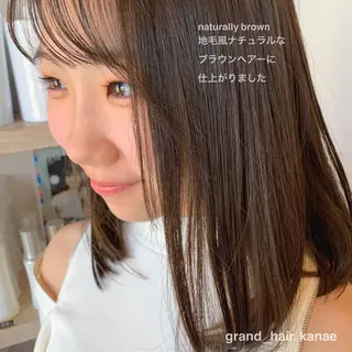 セミロング ホラオク カナエのヘアスタイル