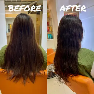 ロング カラー パーマ ラシェンテ居留地所属・鶴﨑 美優亜のヘアスタイル