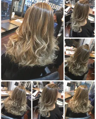 ショート ミディアム セミロング ロング カラー 吉本 yoshimotoのヘアスタイル