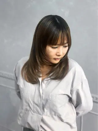 ミディアム RISA /千葉 【Ulu】のヘアスタイル