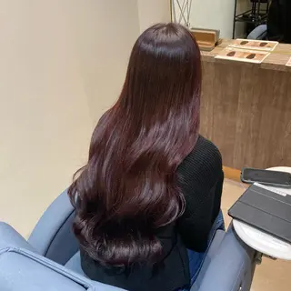 ロング ピンクカラー🎀 米津 美佑のヘアスタイル