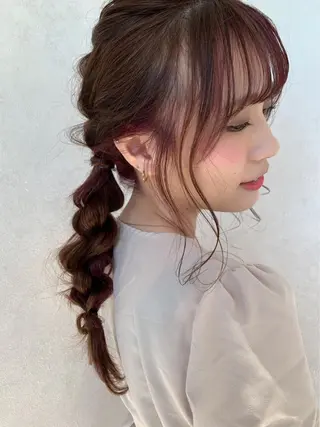 ヘアアレンジ ヘアセット/髪質改善 🌿 長 若奈のヘアスタイル