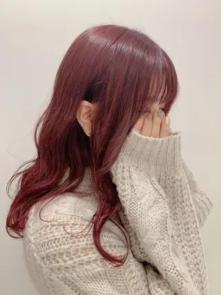 ロング カラー ハイトーン/ウルフ /小澤凌祐🦕のヘアスタイル