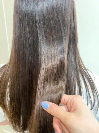 ロング カラー salowin渋谷kitaya park前所属・RIKA韓国ヘア/く びれヘア/上品カラーのヘアスタイル