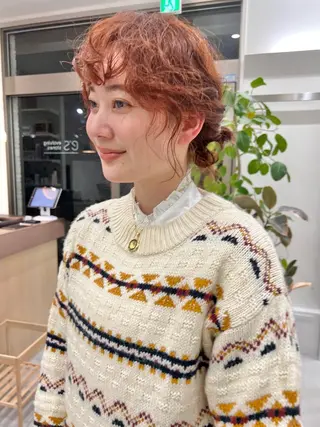 ミディアム 似合わせカット🫧 /パーマRINAのヘアスタイル