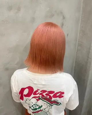 ミディアム カラー 【ピンク/韓国ヘア/ ヘアセット】亜海のヘアスタイル