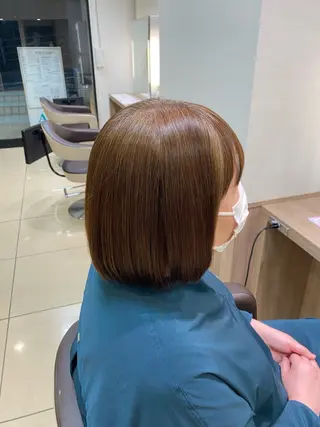 パーマ 透明感カラー/ 松井克樹のヘアスタイル