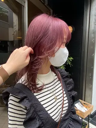 ロング カラー 梅田/寒色カラー/ まほのヘアスタイル
