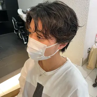 ショート パーマ 透明感カラー/ 寺田千雅子のヘアスタイル