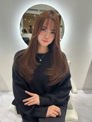 ロング 韓国レイヤー🤍 髪質改善seriraのヘアスタイル