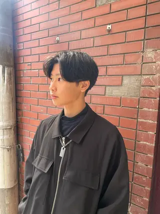 ミディアム メンズ 【柏メンズパーマ職人 】店長　KAZUMAのヘアスタイル