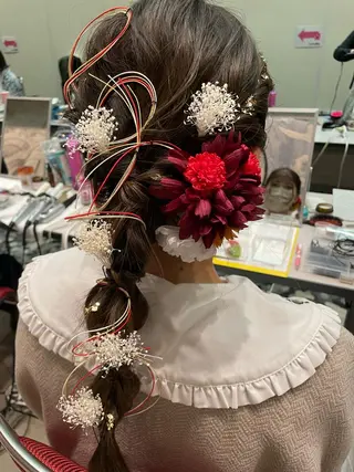 ロング カラー ヘアアレンジ classic 新横浜所属・大人girly🛋️ 🤍yukakoのヘアスタイル