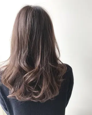 セミロング カラー ヘアアレンジ ネイル マツエク・マツパ LANDSグループ ヘア&アイサロンのヘアスタイル