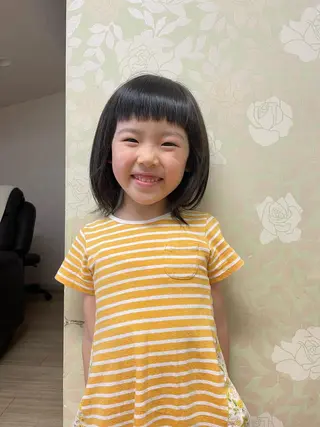 キッズ 徳留 もも花のヘアスタイル