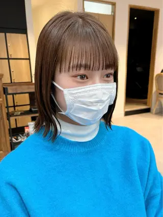 ミディアム カラー パーマ ヘアアレンジ メンズ キッズ ネイル マツエク・マツパ アイブロウ 横浜Bob美容師🤎 ERINAのヘアスタイル