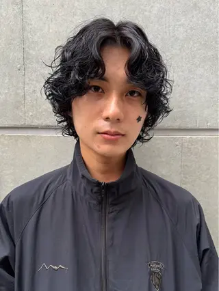 パーマ メンズ 神田橋 翔太郎のヘアスタイル