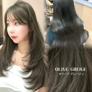 ロング 韓国/縮毛矯正/レイ ヤー/顔まわり/夢音のヘアスタイル