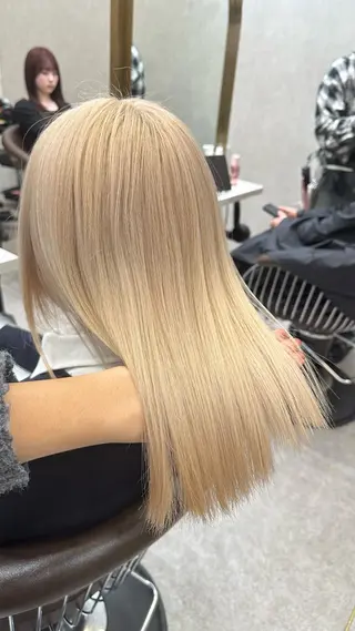 ミディアム カラー ダブルカラー 韓国ヘアKYONのヘアスタイル