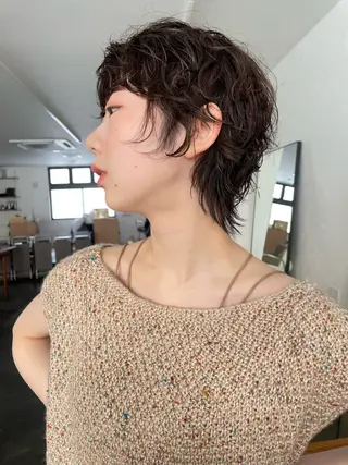 ショート パーマ pole所属・【pole】 minaのヘアスタイル