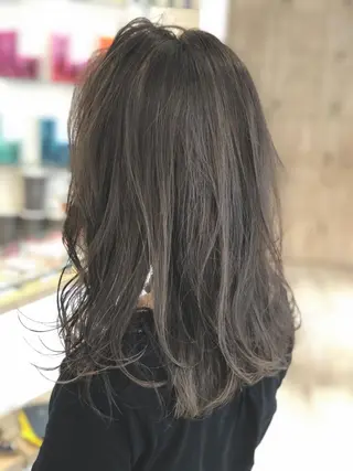 セミロング カラー 🍀褒められヘア🍀 松尾舜のヘアスタイル