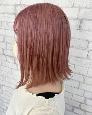 ミディアム カラー ✂️小顔カット✂️ 山本有紀のヘアスタイル