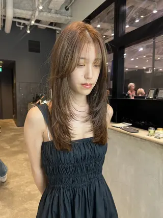ロング 飯田 亘貴　小顔カット❣️のヘアスタイル
