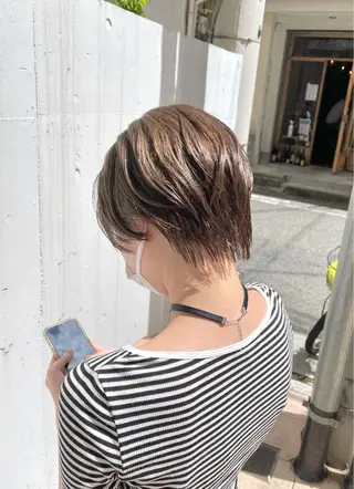 ショート カラー 泉 堅也のヘアスタイル