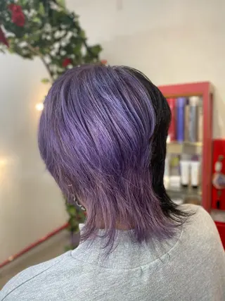 ショート ゆぴ☾‪/推しカラー /ハイトーンのヘアスタイル