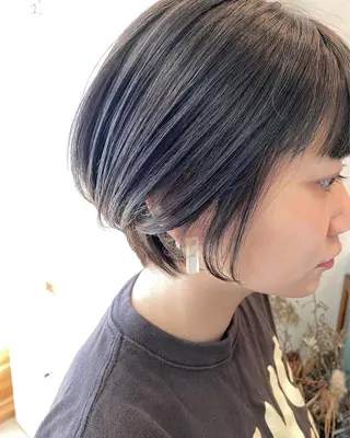 ショート カラー パーマ OVER→三軒茶屋 /縮毛矯正・髪質改善のヘアスタイル