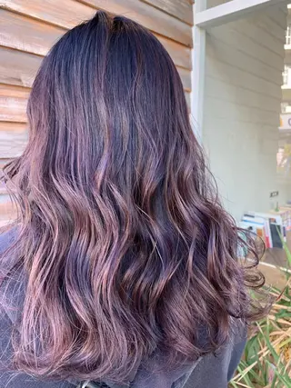 ロング カラー あべ ゆうかのヘアスタイル