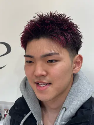 ショート カラー メンズ 【店長】メンズ職人 短髪　ハイトーン🔥のヘアスタイル