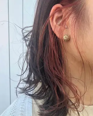 セミロング カラー デザインカット🎨 ボブ🫟おざきのヘアスタイル