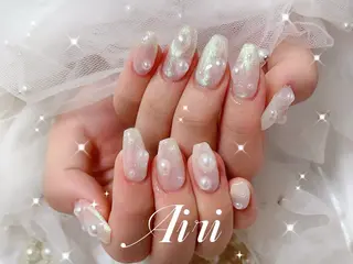 ネイル ネイルサロンAiri 長さ出し·シンプルのネイルデザイン