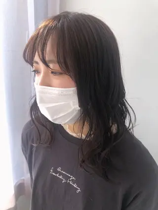 ミディアム カラー 似合わせかわいい カット【店長】珱翔のヘアスタイル
