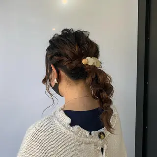 ヘアアレンジ 🎀taro ブリーチなしカラーのヘアスタイル