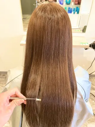 カラー パーマ ブリーチ毛縮毛矯正 長谷川のヘアスタイル