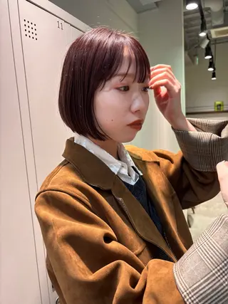 ミディアム saki🌱♡ /透明感カラーのヘアスタイル