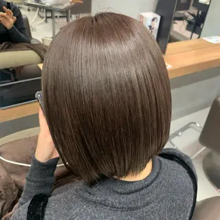 ショート カラー 🫧オリーブ/赤み消 し/暗髪🫧野本麗奈のヘアスタイル