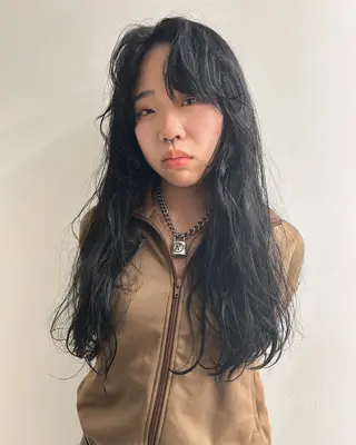 ロング カラー ケアパーマ/ブリーチ daisukeのヘアスタイル