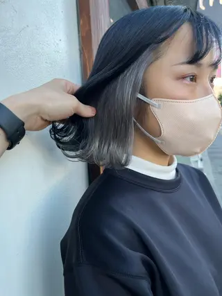 ミディアム カラー ekolu所属・髪質改善・縮毛矯正 特化・ユウシンのヘアスタイル