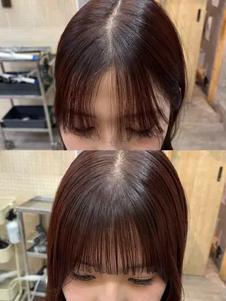ミディアム パーマ SALT WATER所属・🫐 𝐌𝐚𝐨 🫐ボブモデル募集のヘアスタイル
