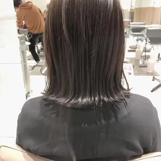 ミディアム カラー ボブ/ハイトーン 立川loose 下田のヘアスタイル