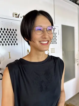 ショート 透明感カラー 暖色shihoのヘアスタイル