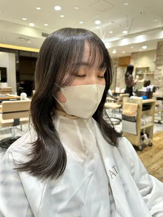 ロング カラー レイヤー/艶カラー 韓国/石戸谷海斗のヘアスタイル