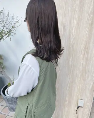 セミロング カラー ボブ／パーマ指名 No. 1🍃れんとのヘアスタイル