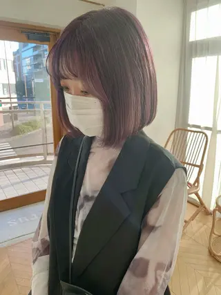 ミディアム カラー cirrus🕊 韓国ヘア♡山縣あかりのヘアスタイル