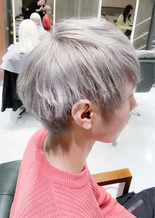 ショート カラー ヘアアレンジ メンズ モテ髪透明感❤️ デイズヘアカラーのヘアスタイル