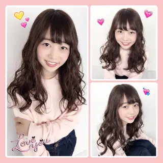 ロング パーマ 韓国ヘア得意❤︎森澤 悠佳のヘアスタイル