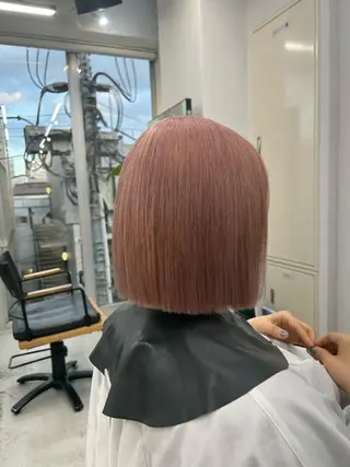 ショート カラー 韓国/ハイトーン/ ボブ🎀MIKU🎀のヘアスタイル